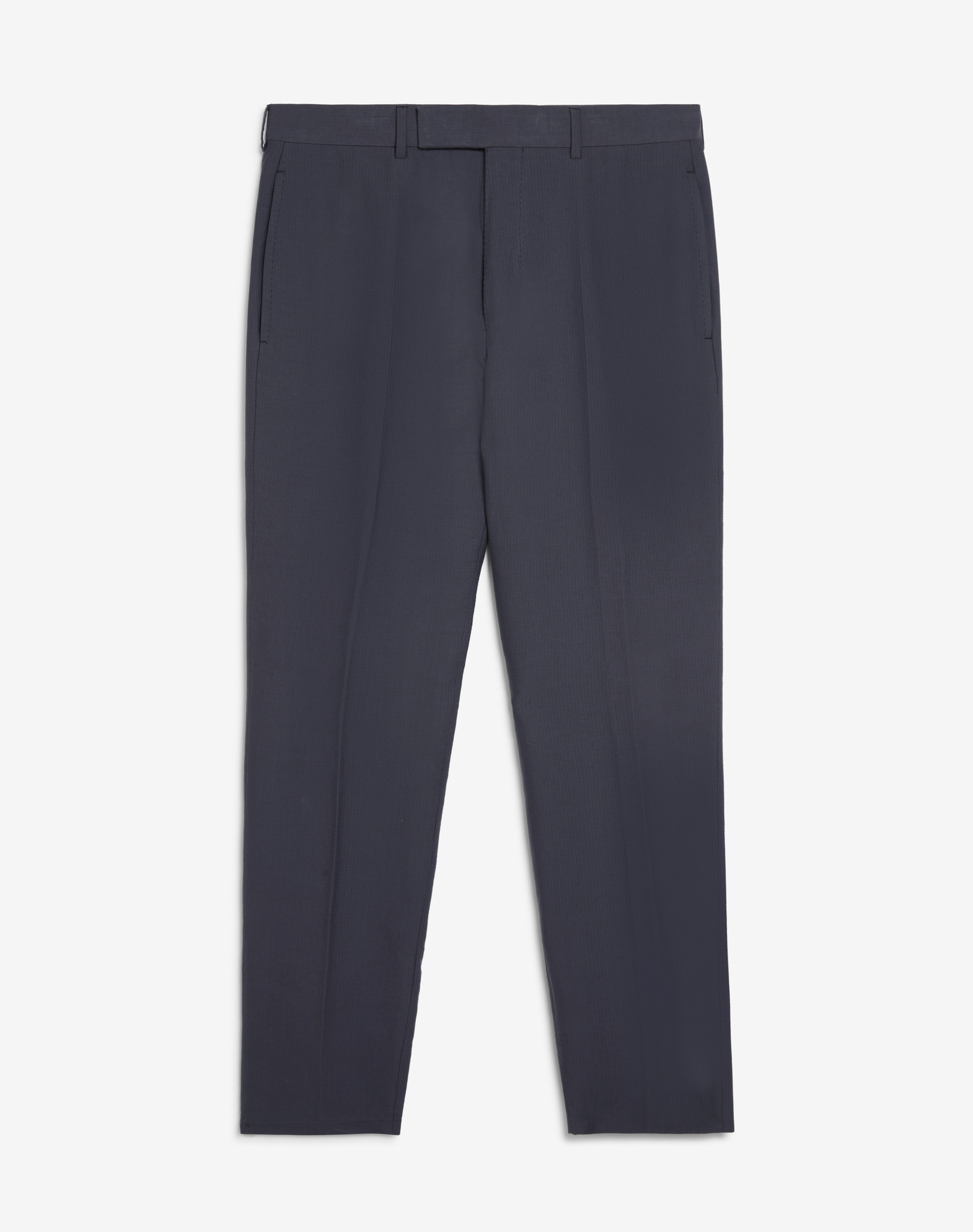 Dunhill Seersucker Mayfair Trousers In Grey