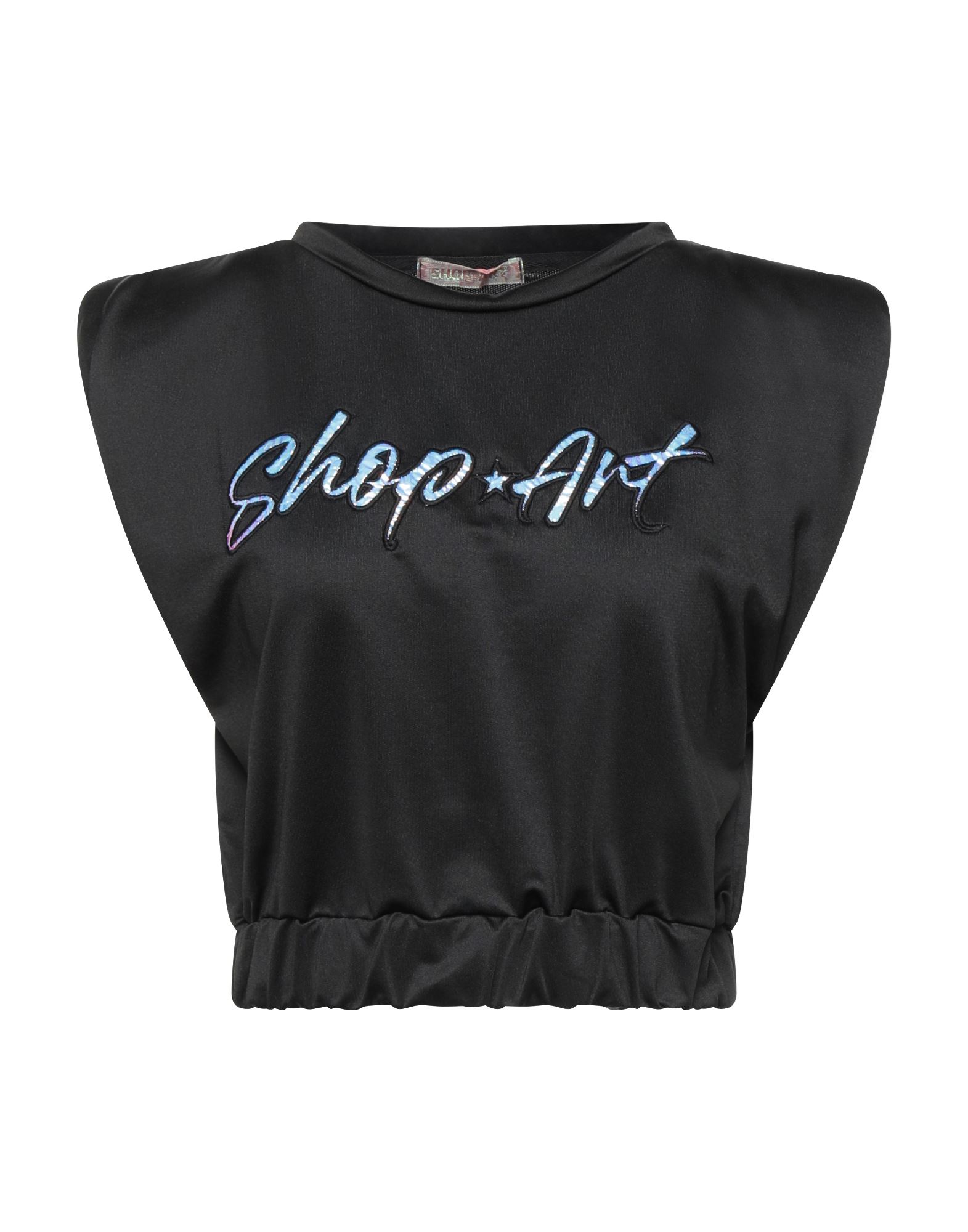 Shop ★ Art Woman Sweatshirt Black Size M Polyester, Cotton, Elastane