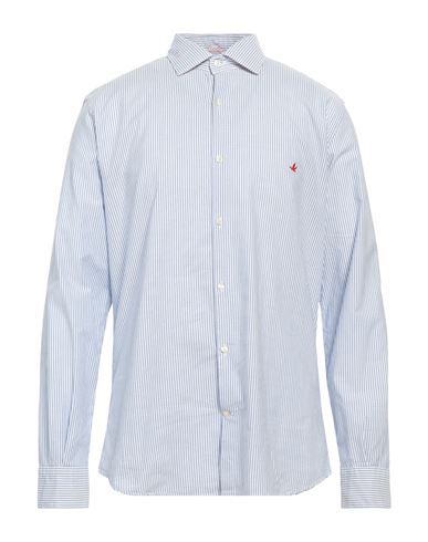 Brooksfield Man Shirt Light Blue Size 17 Cotton