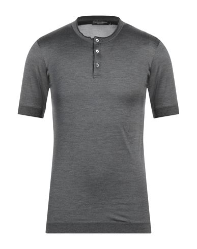 Dolce & Gabbana Man T-shirt Lead Size 48 Silk In Grey