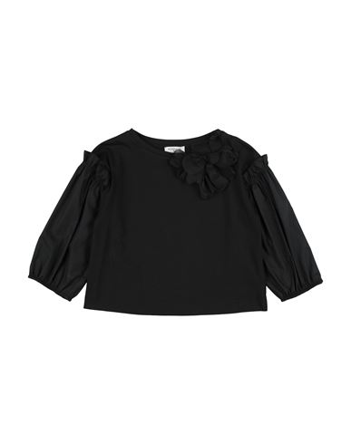 Monnalisa Toddler Girl T-shirt Black Size 6 Cotton, Elastane In Black