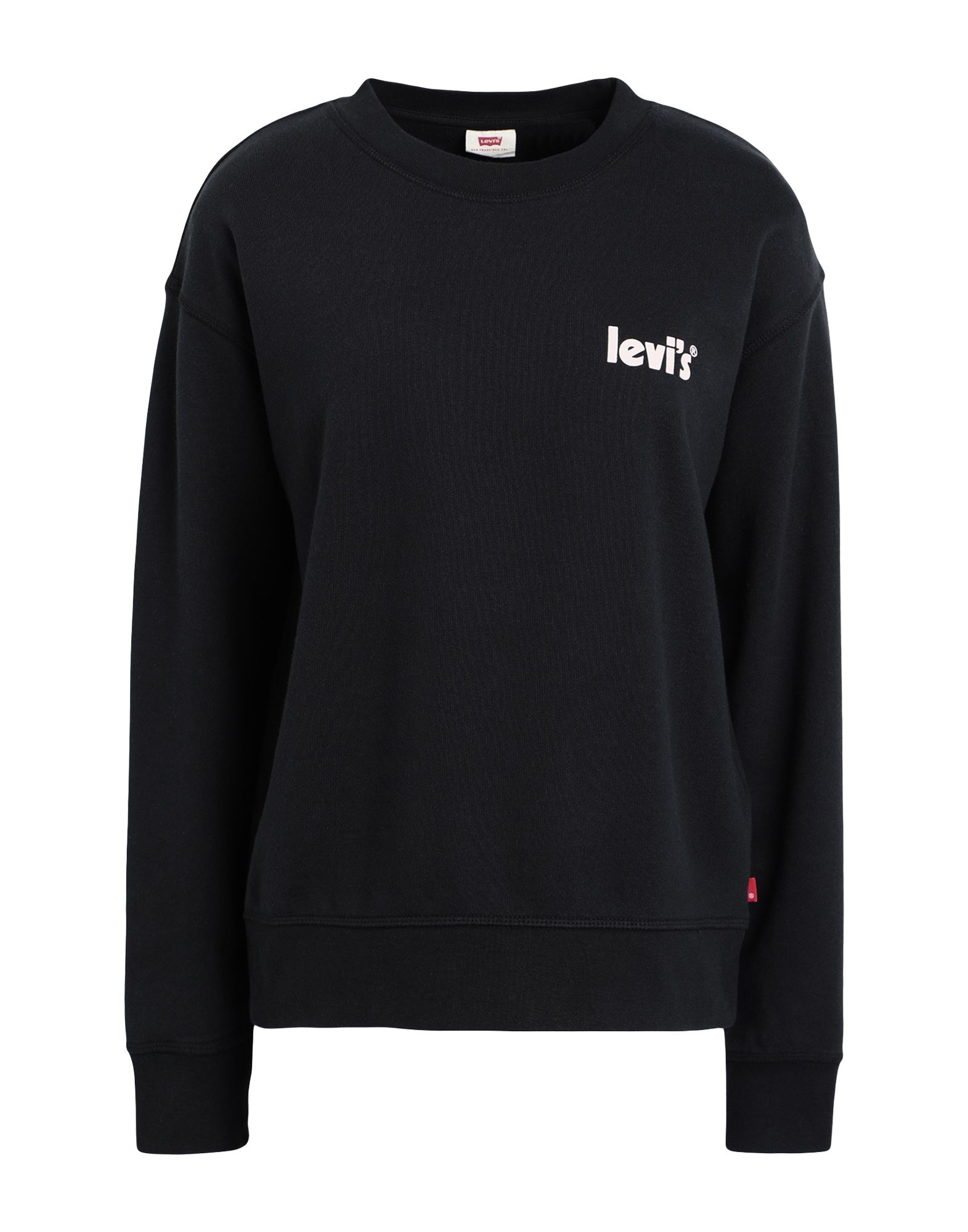 ＜YOOX＞ LEVI'S レディース スウェットシャツ ブラック XS コットン 100% CREWNECK GRAPHICS