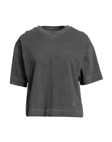 Leon & Harper Woman T-shirt Lead Size L Organic Cotton In Grey