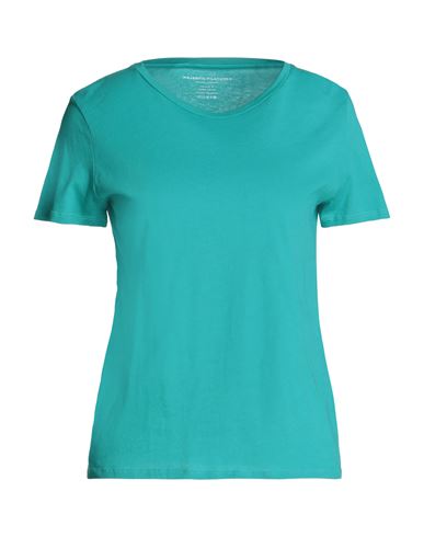 Majestic Filatures Woman T-shirt Turquoise Size 3 Cotton In Blue