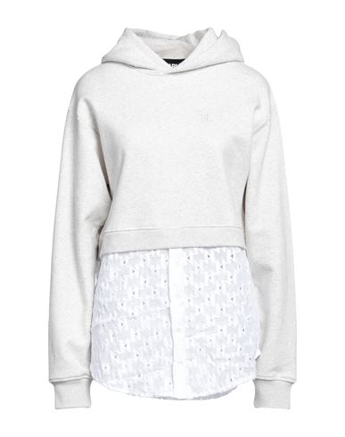 Karl Lagerfeld Woman Sweatshirt Off White Size S Organic Cotton, Recycled Polyester