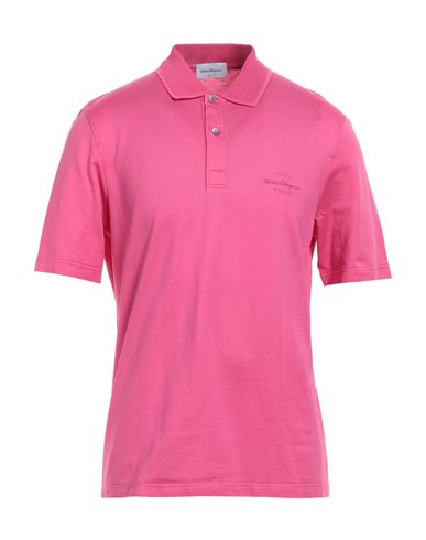 Ferragamo Man Sweatshirt Fuchsia Size Xl Cotton In Pink