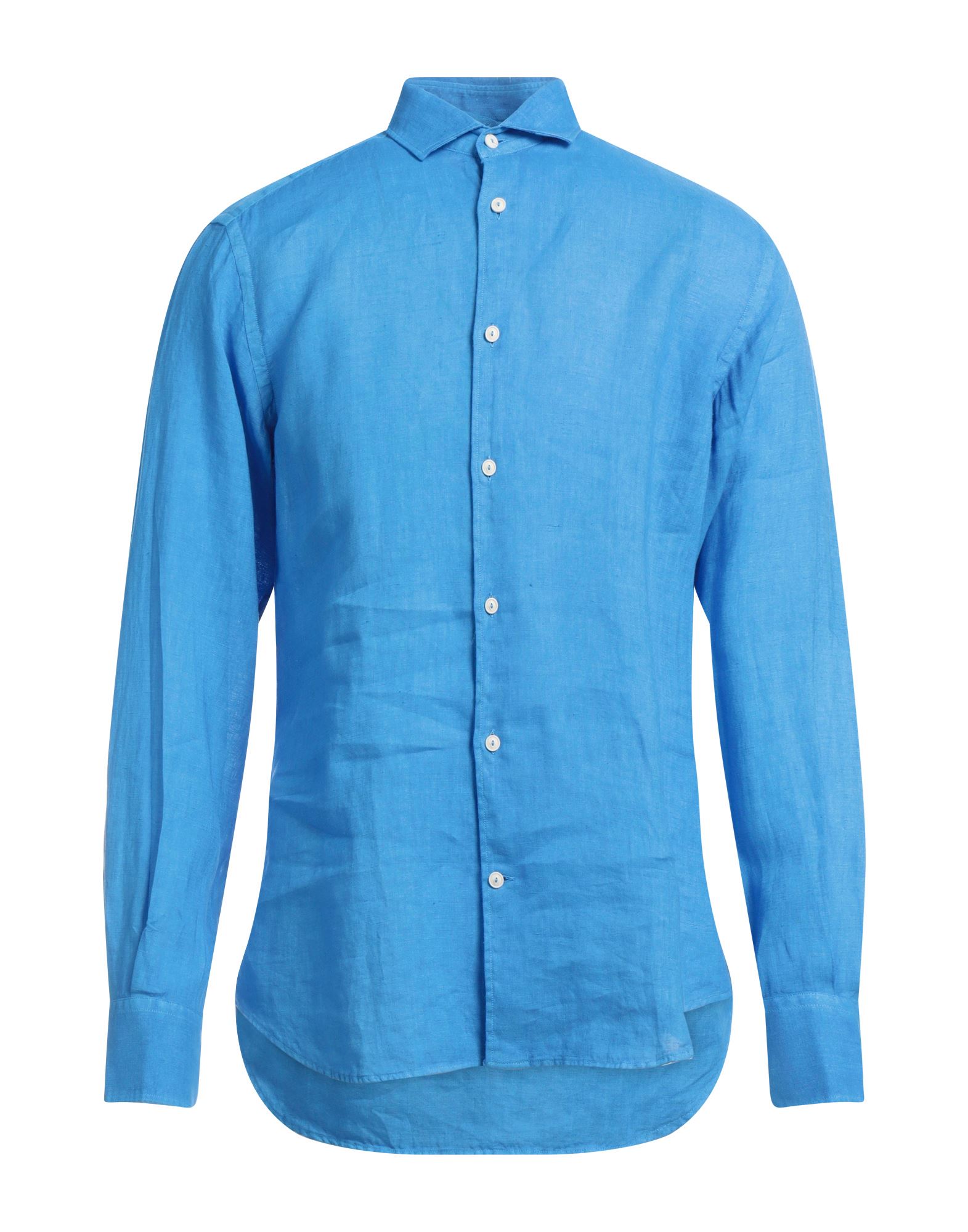 Mc2 Saint Barth Shirts In Bright Blue