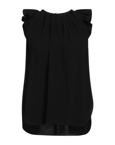 Aspesi Woman Top Black Size 4 Triacetate, Polyester