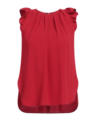 Aspesi Woman Top Red Size 4 Triacetate, Polyester