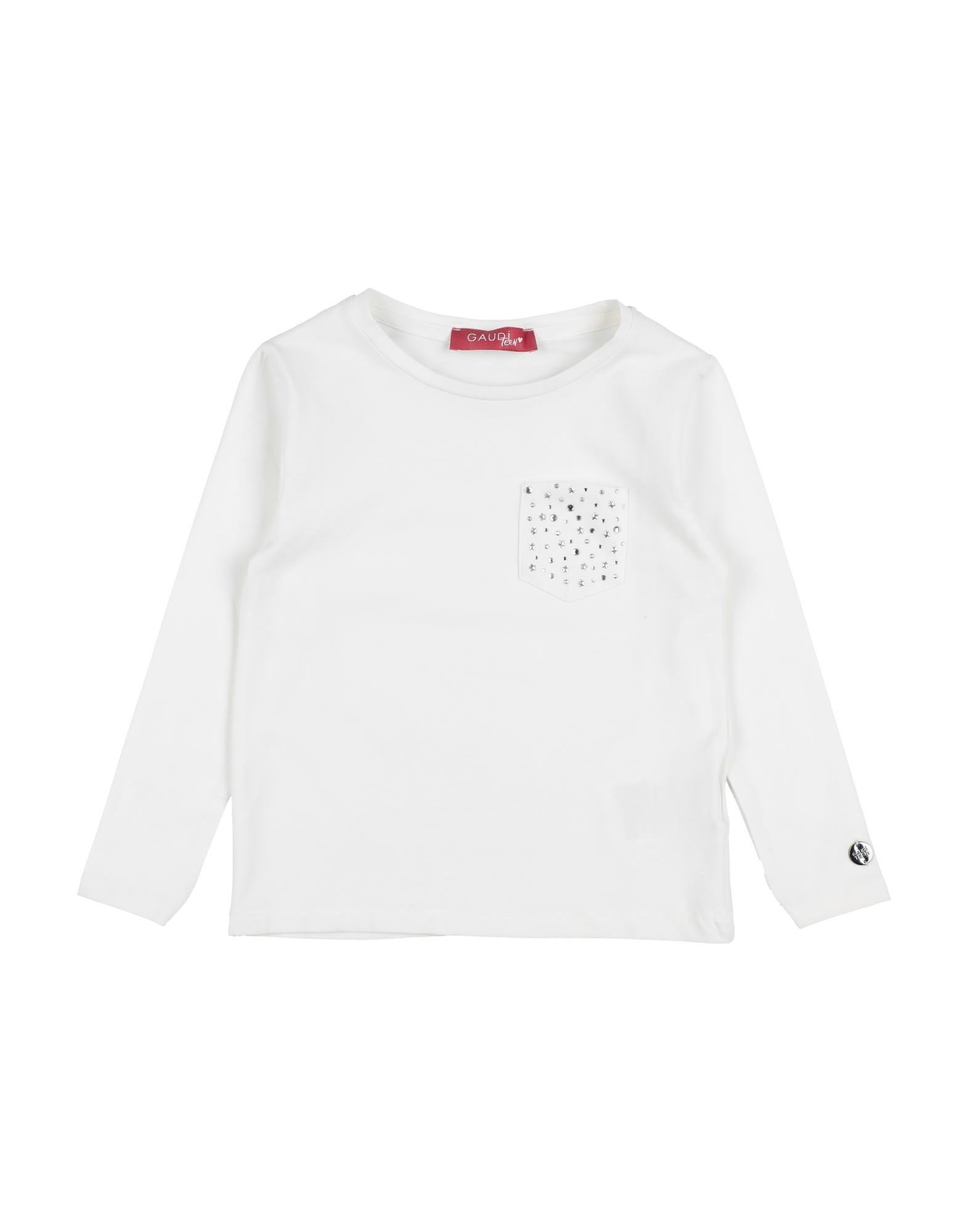 Gaudì Kids'  Toddler Girl T-shirt White Size 6 Cotton, Elastane
