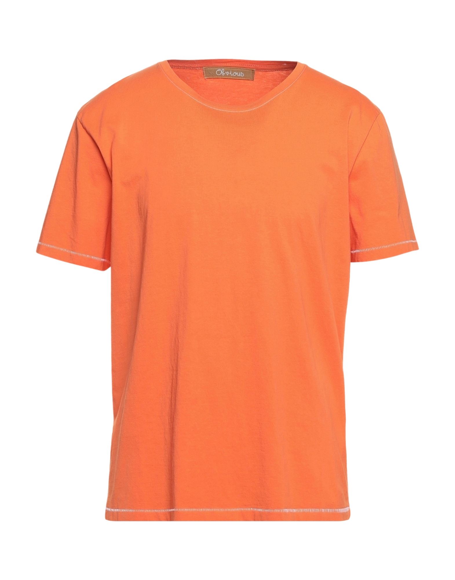 Obvious Basic T-shirts In Orange