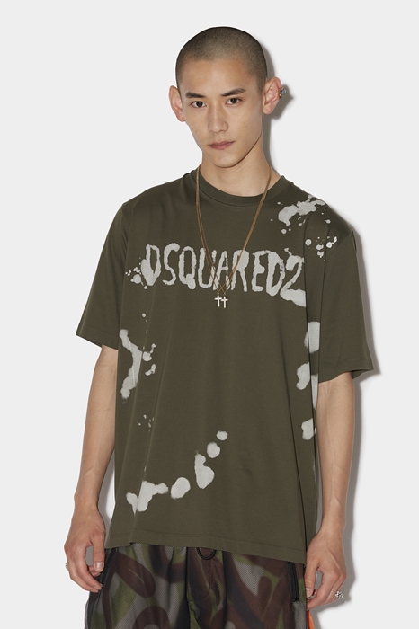 DSquared2 for DSQUARED2 Men Short sleeve t-shirt Military green Size XS 100% Cotton | AccuWeather