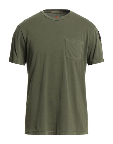 Parajumpers Man T-shirt Military Green Size Xxl Cotton