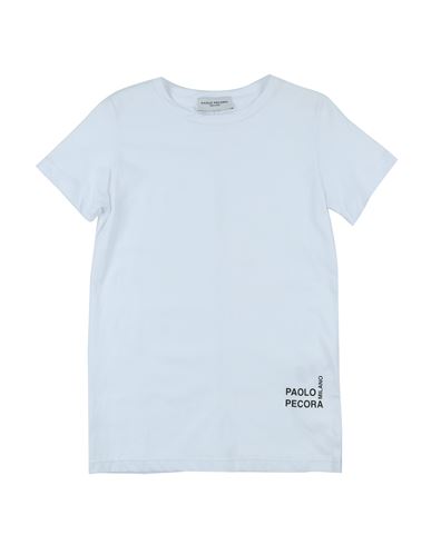 Paolo Pecora Toddler Boy T-shirt White Size 6 Cotton In Blue