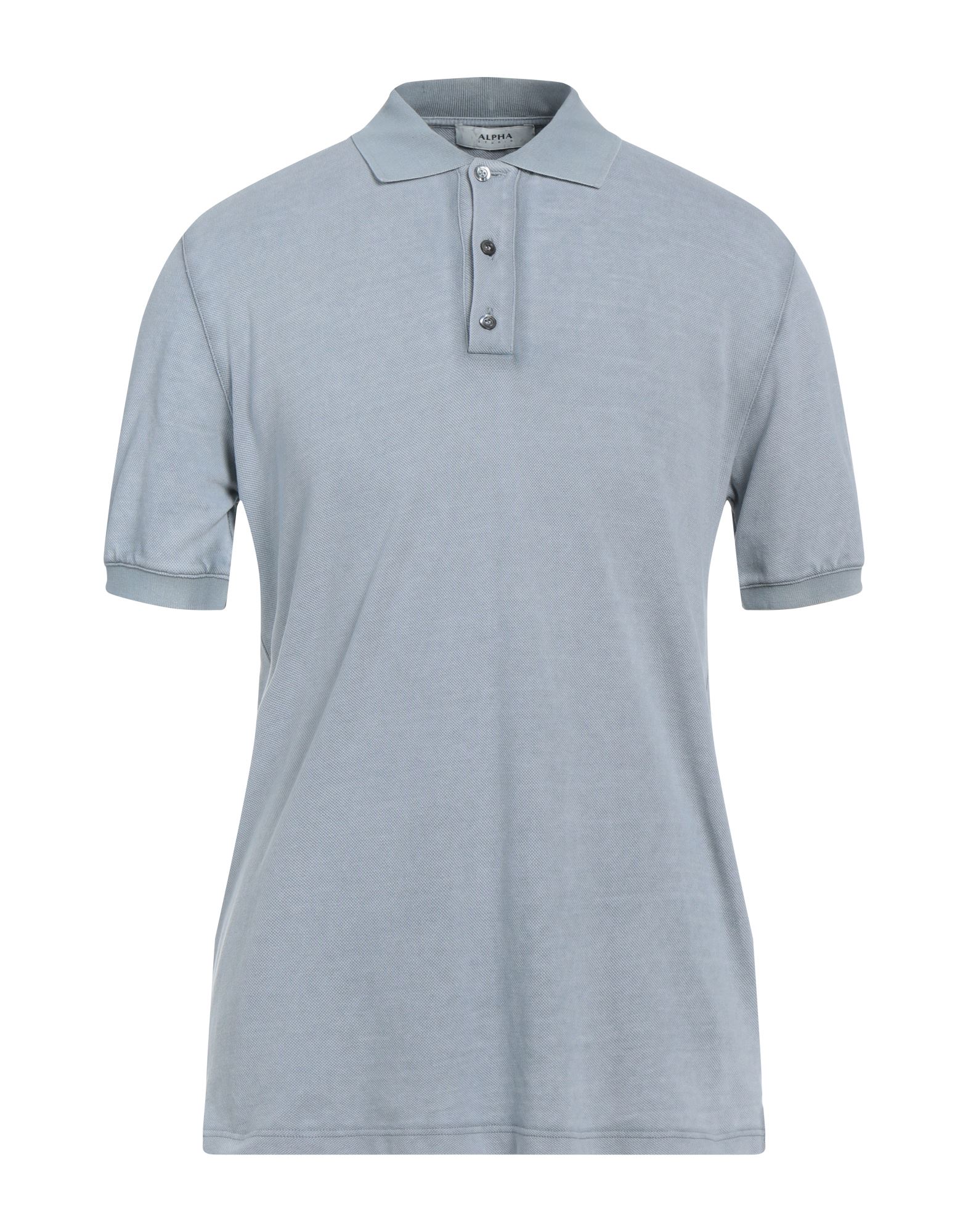 Alpha Studio Polo Shirts In Grey
