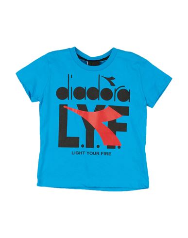 Diadora Babies'  Toddler Boy T-shirt Azure Size 6 Cotton In Blue