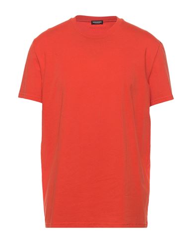 Dsquared2 Man Undershirt Orange Size S Cotton, Elastane