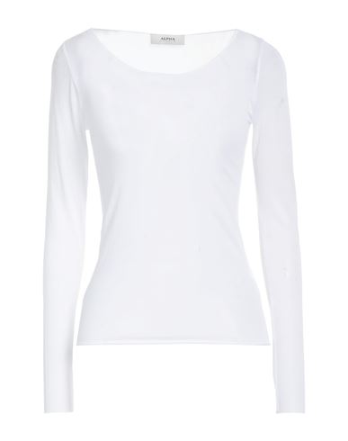 Alpha Studio Woman T-shirt White Size 2 Cotton