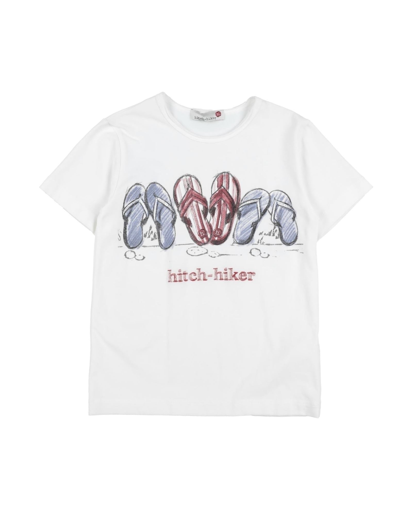 Hitch-hiker Kids'  T-shirts In White
