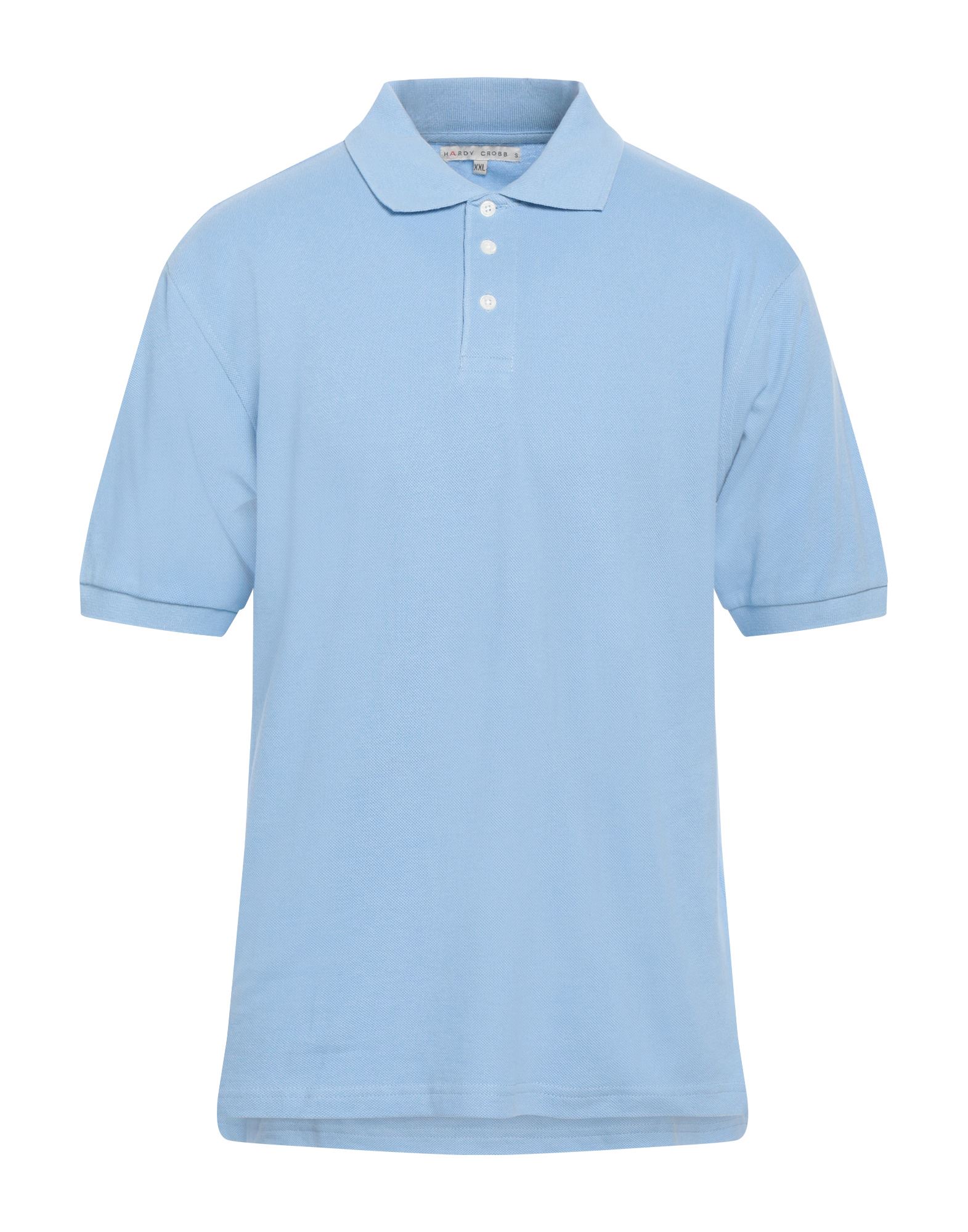 Hardy Crobb's Man Polo Shirt Sky Blue Size Xxl Cotton