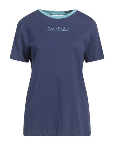 Invicta Woman T-shirt Blue Size L Cotton In Blue