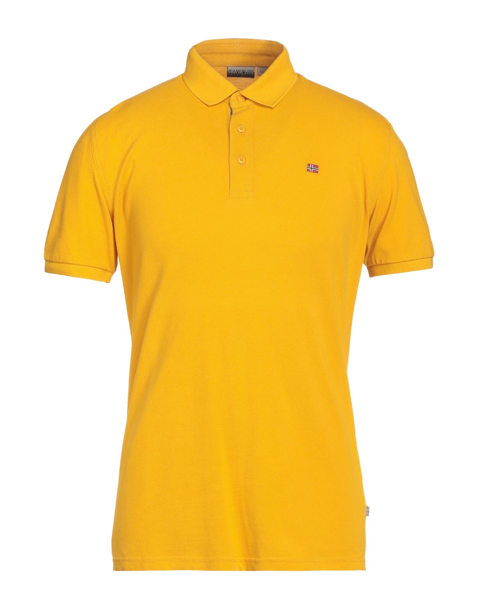 Napapijri Polo Shirts In Yellow