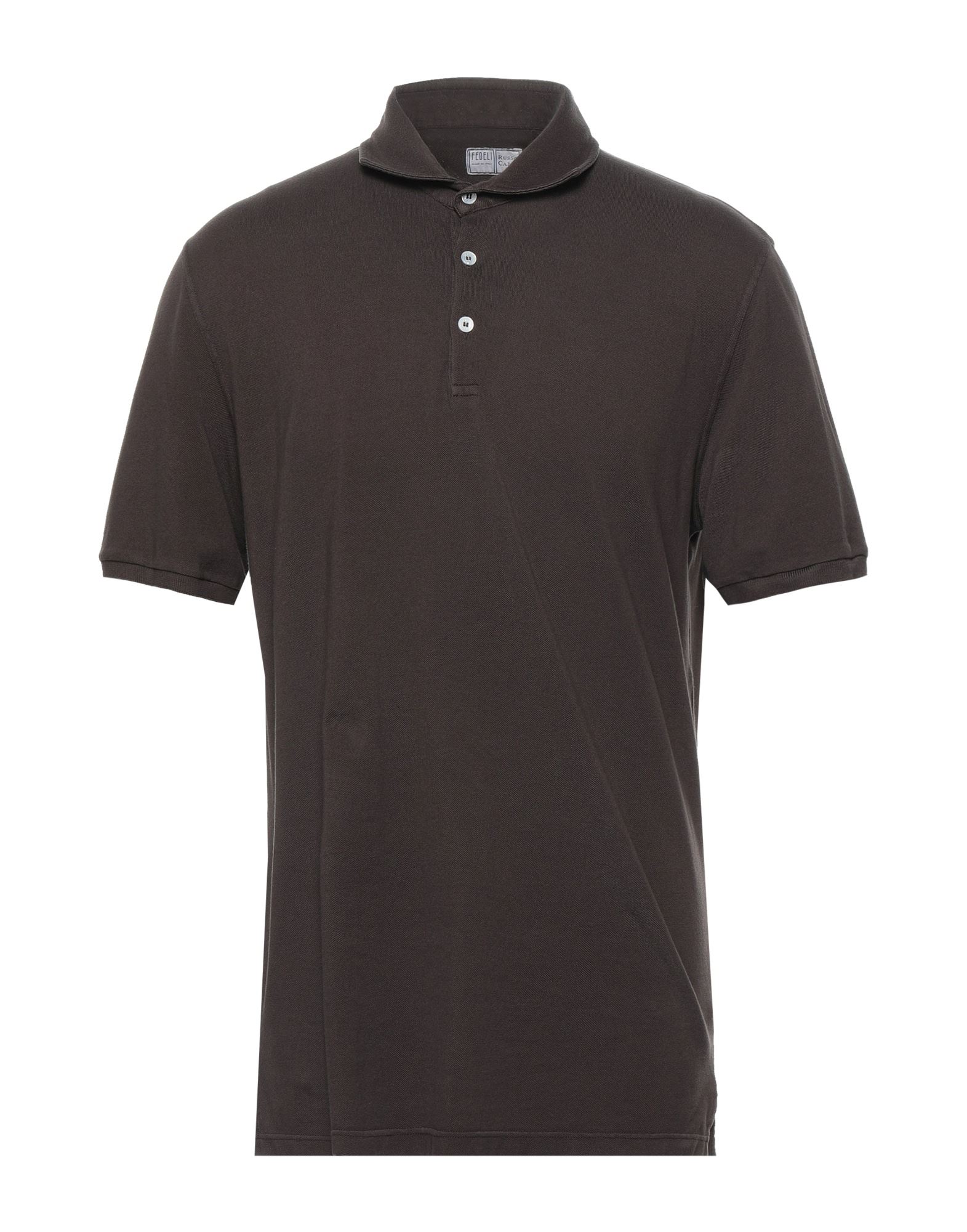 Fedeli Polo Shirts In Dark Brown