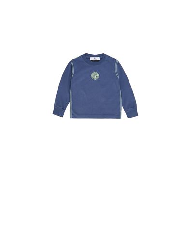 STONE ISLAND BABY 20550 COTTON JERSEY_GARMENT DYED T-shirt manches longues Homme Bleu marine EUR 95