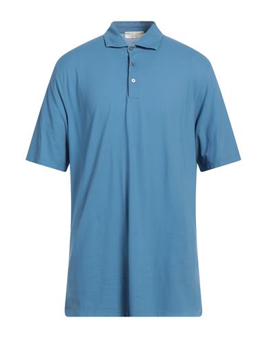 Filippo De Laurentiis Man Polo Shirt Light Blue Size 50 Cotton