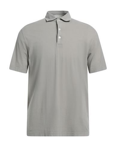 Filippo De Laurentiis Man Polo Shirt Dove Grey Size 42 Cotton