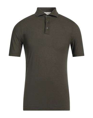 Filippo De Laurentiis Man Polo Shirt Dark Green Size 50 Cotton