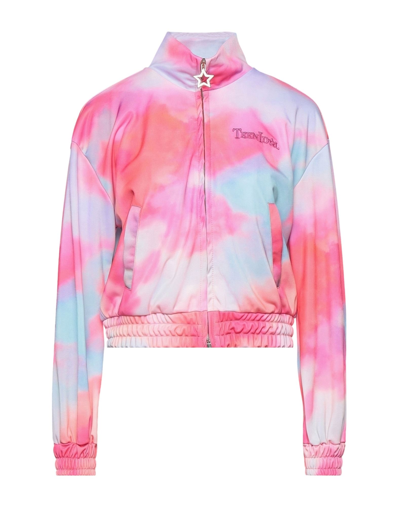 Shop Teen Idol Woman Sweatshirt Fuchsia Size S Polyester In Pink