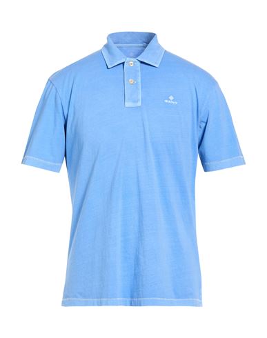 Poloshirt Herren Azurblau S Herren
