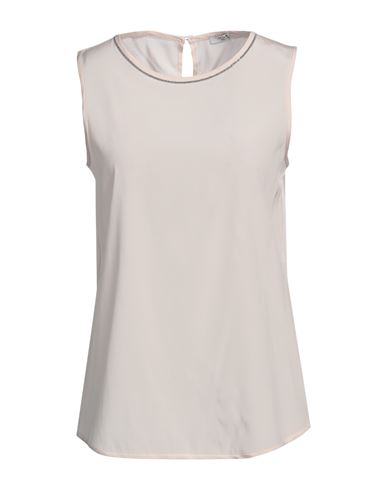Peserico Easy Woman Top Blush Size 12 Silk, Elastane In Pink