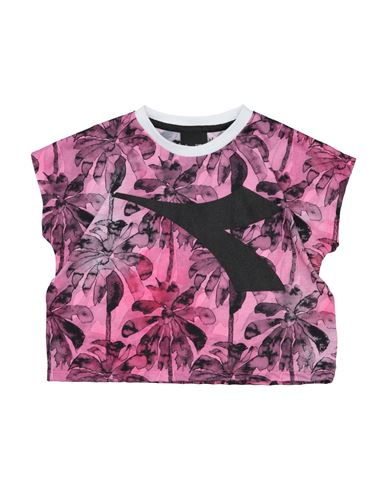 Diadora Babies'  Toddler Girl T-shirt Pink Size 4 Polyester