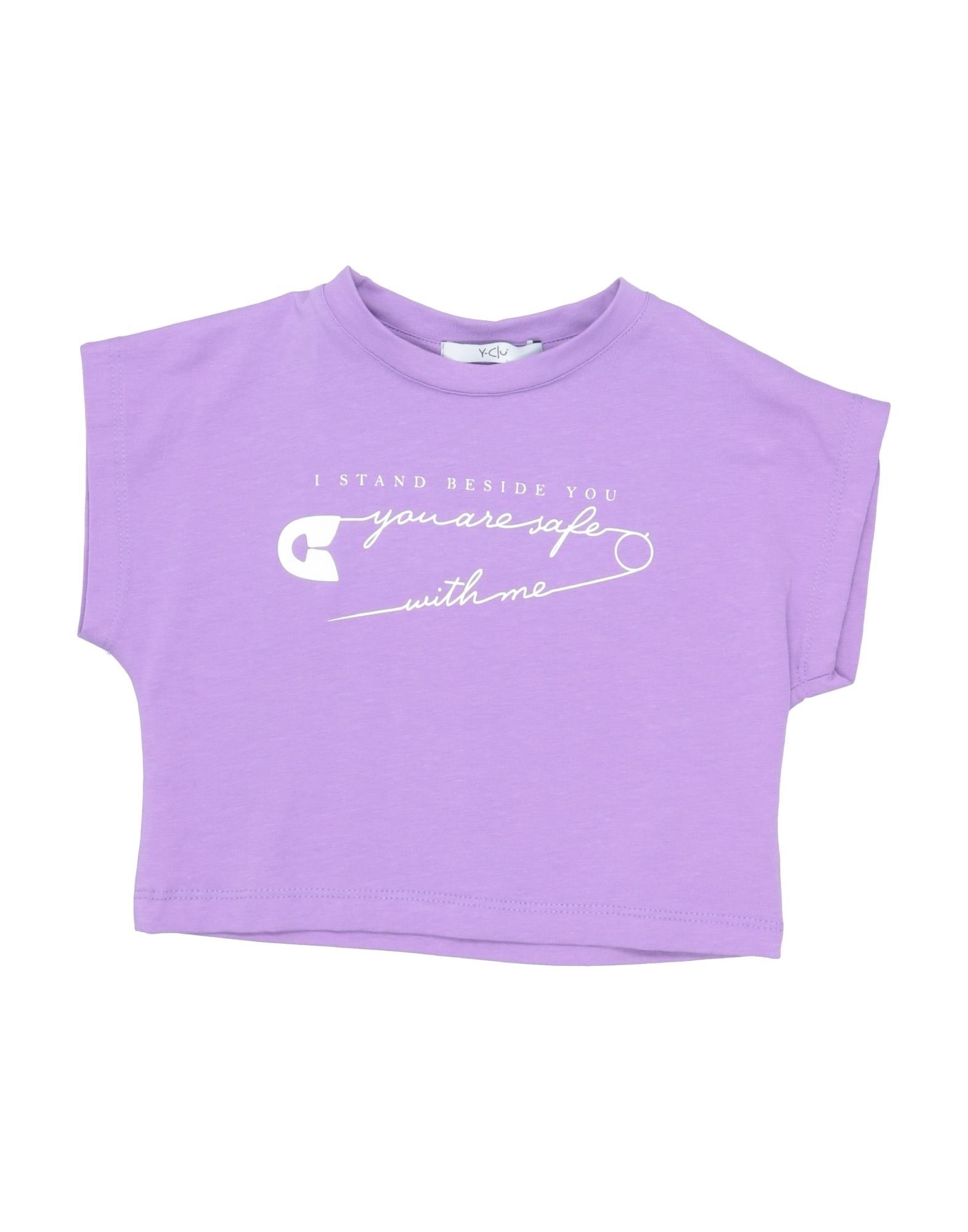 Y-clù Kids'  Toddler Girl T-shirt Mauve Size 7 Cotton, Elastane In Purple