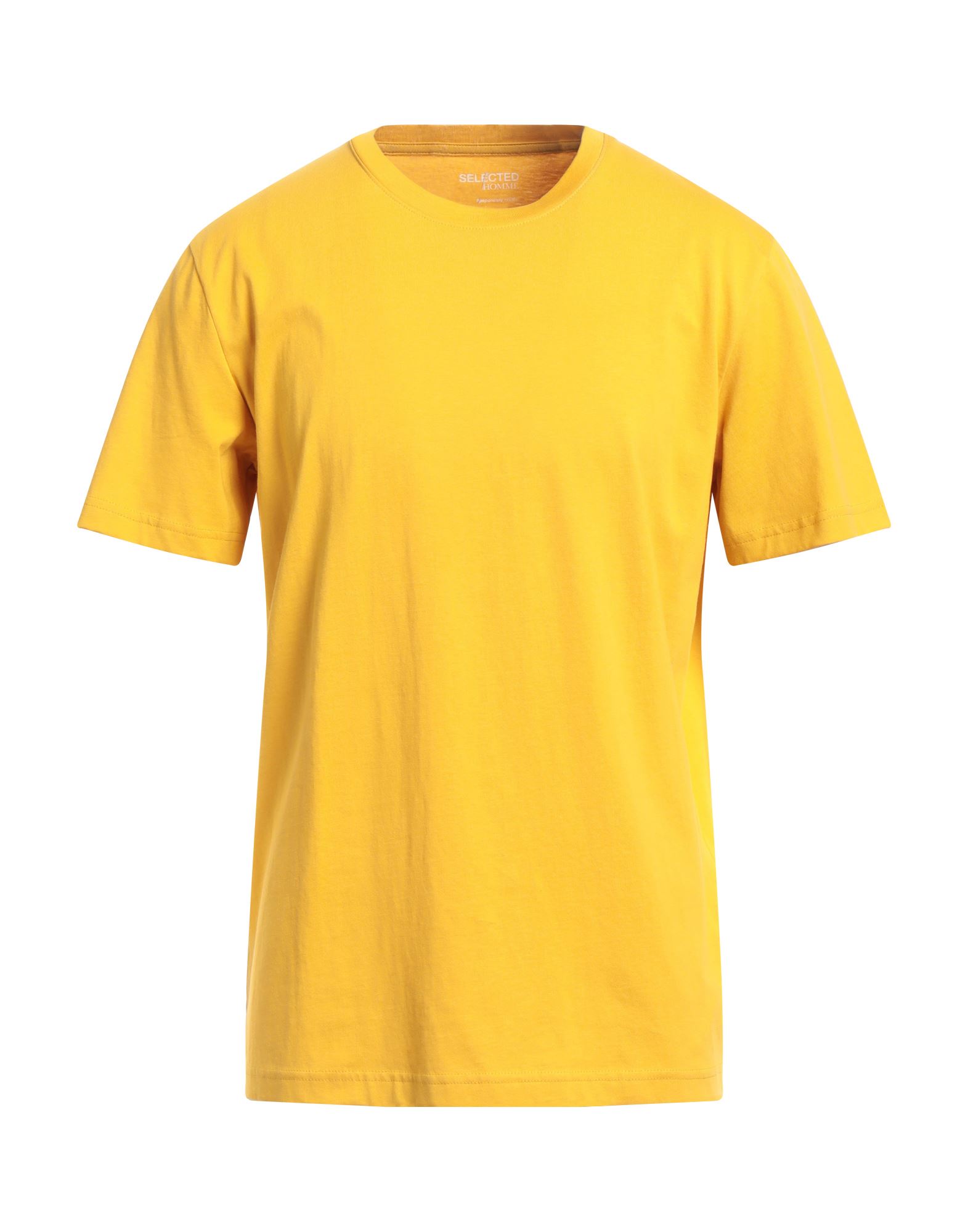 Selected Homme T-shirts In Yellow