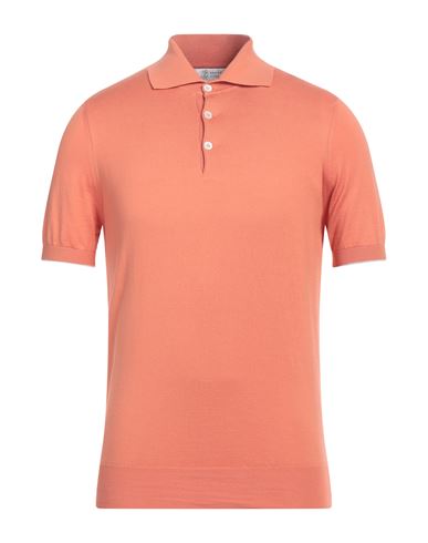 Brunello Cucinelli Man Sweater Orange Size 42 Cotton