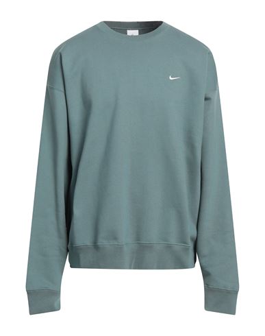 Nike Man Sweatshirt Pastel Blue Size Xl Cotton, Polyester
