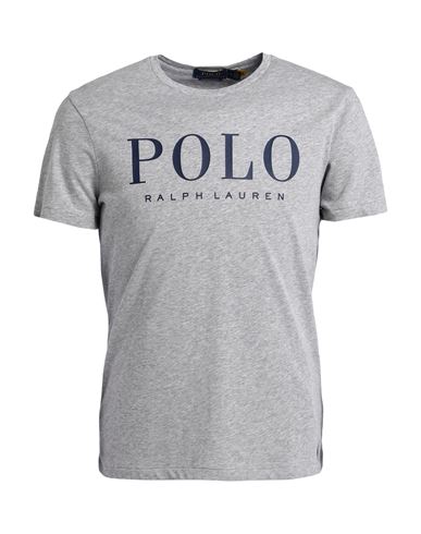 Polo Ralph Lauren Custom Slim Fit Logo Jersey T-shirt Man T-shirt Grey Size Xxl Cotton