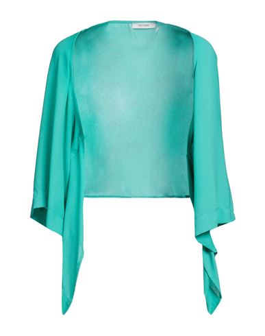 Fly Girl Woman Shrug Turquoise Size Xl Polyester In Blue