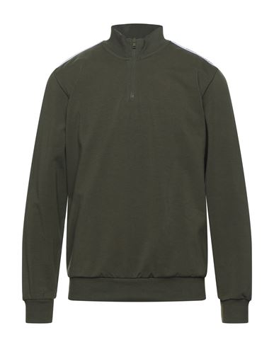 Moschino Man Undershirt Military Green Size S Cotton, Elastane