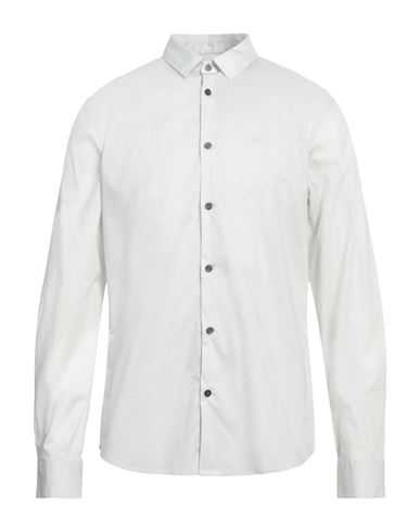 Armani Exchange Man Shirt Light Grey Size Xs Cotton, Elastane