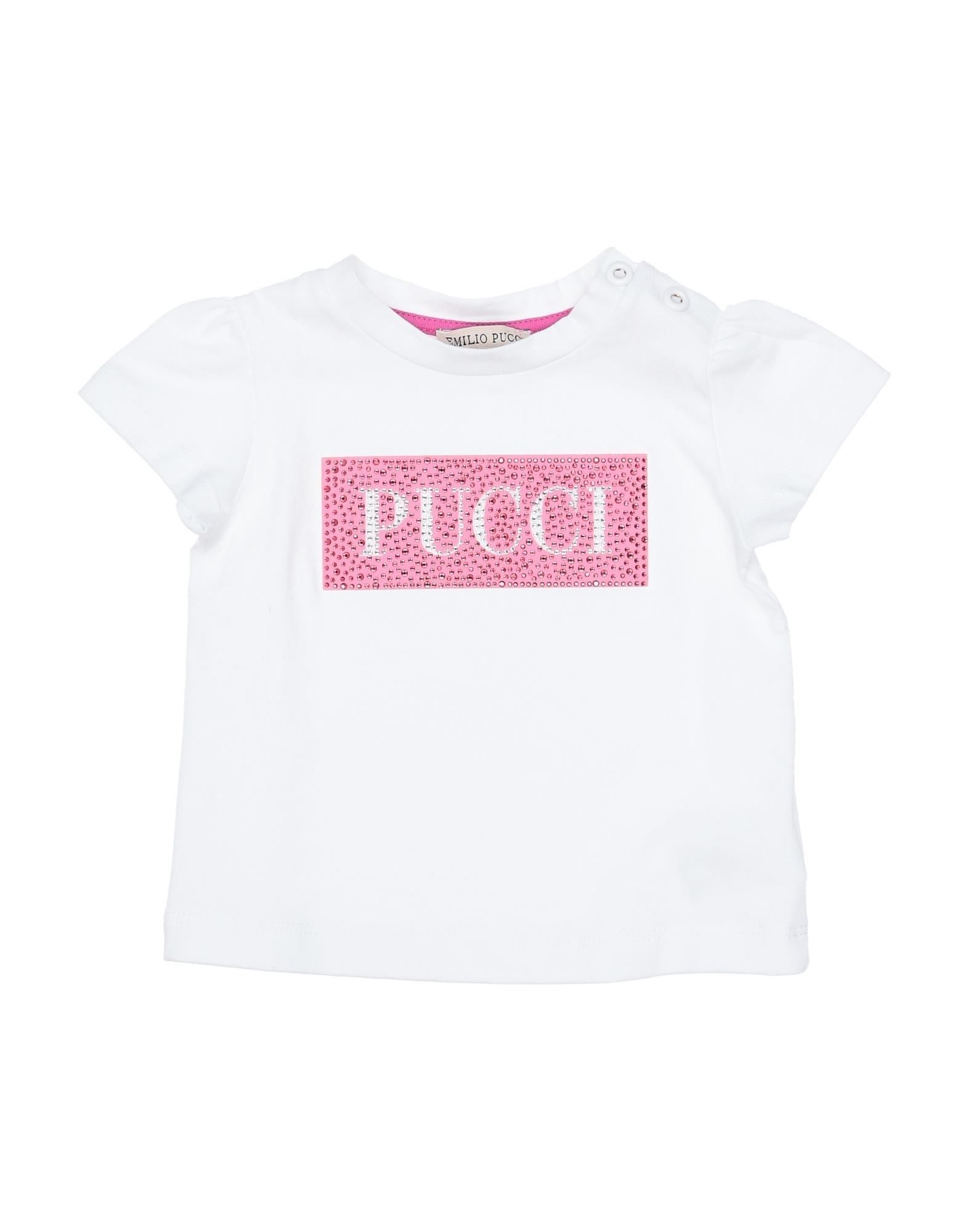 Emilio Pucci Kids'  T-shirts In White