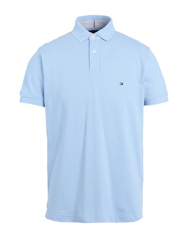 Shop Tommy Hilfiger 1985 Regular Polo Man Polo Shirt Sky Blue Size S Cotton, Elastane
