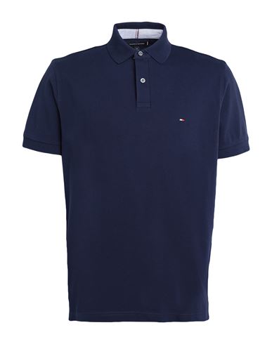 Tommy Hilfiger 1985 Regular Polo Man Polo Shirt Midnight Blue Size S Cotton, Elastane