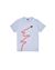 1 sur 4 - T-shirt manches courtes Homme 21057 COTTON JERSEY_ ‘VAPOUR TRAIL THREE’ PRINT_GARMENT DYED Front STONE ISLAND JUNIOR