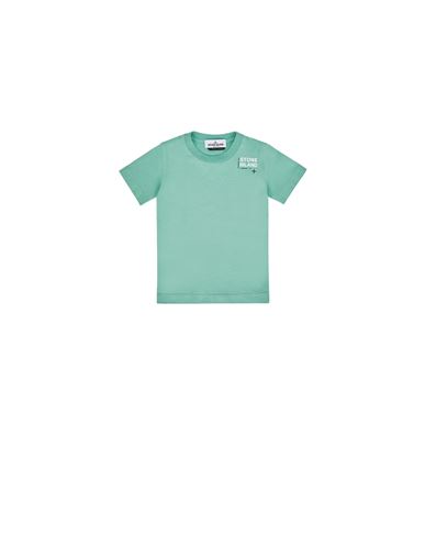 STONE ISLAND BABY 21059 COTTON JERSEY 30/1,‘MICRO PRINT_ GARMENT DYED  Short sleeve t-shirt Man Light Green EUR 75