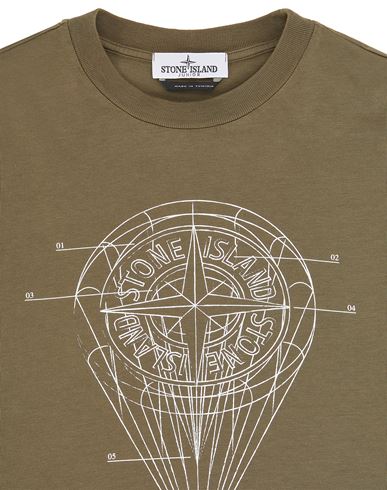 stone island printed short sleeve t shirt