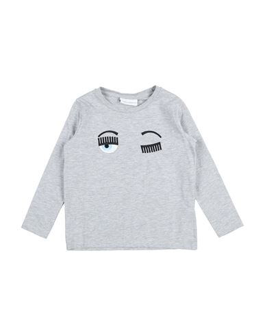 Chiara Ferragni Toddler Girl T-shirt Light Grey Size 7 Cotton, Elastane In Grey